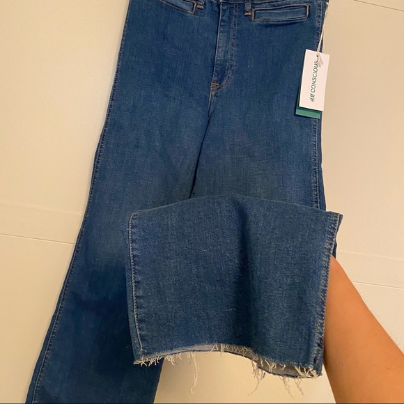 SOLD high waisted denim culottes - Picture 6 of 6